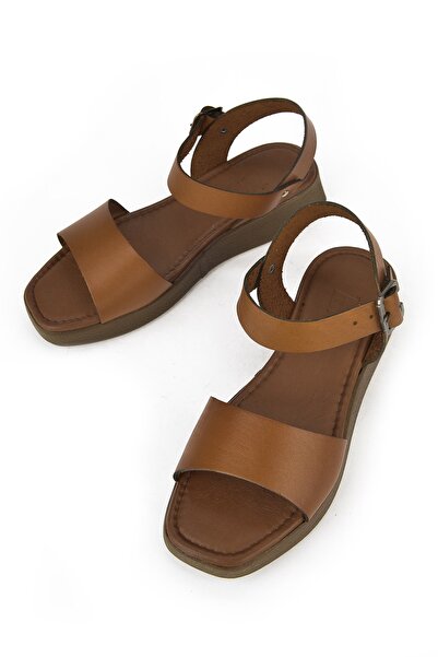 Ziya Γυναικεία σανδάλια από γνήσιο δέρμα - Tan 1411010z860