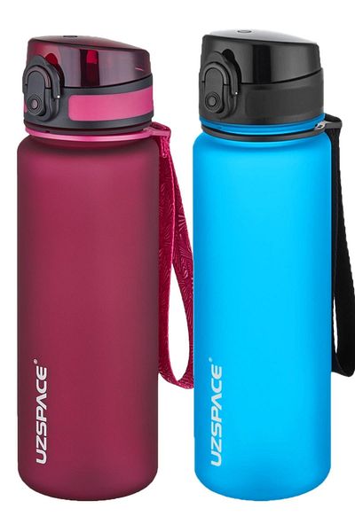 Uzspace 2-Piece Tritan Flask Set 500 Ml 14 Different Color Options Fiftyfifty