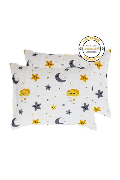 femmstore Muslin Baby Pillow Case 35x45