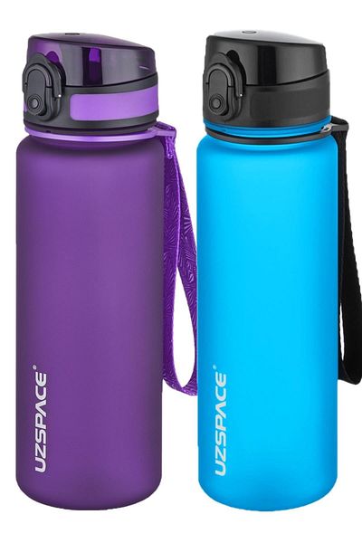 Uzspace 2-Piece Tritan Flask Set 500 Ml 14 Different Color Options Fiftyfifty