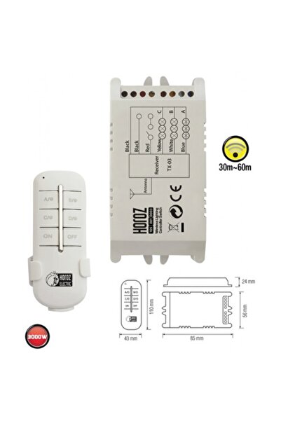 Genel Markalar Horoz 105-001-0003 Controller-3 3000w 30m-60m 3 Kanal