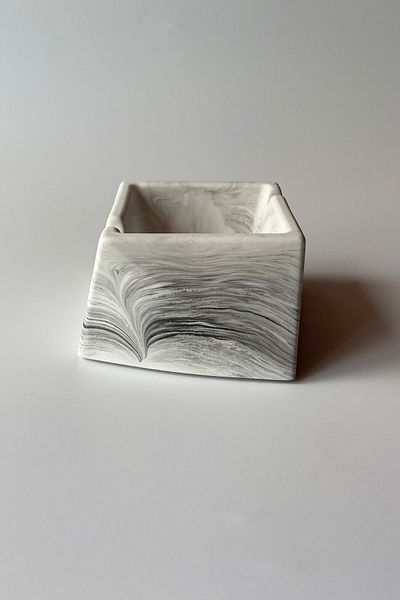 sin istanbul Asymmetric Ash Tray Marble Pattern