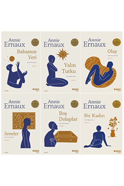 Can Yayınları Annie Ernaux 6 Kitap Set (2022 Nobel Edebiyat Ödülü)