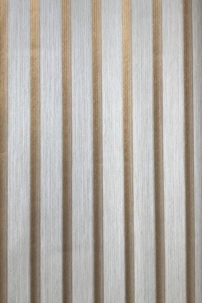 Bien Duvar Kağıtları Point 15922 Beyaz Gold Ahşap Lambri Panel Duvar Çıtası D...