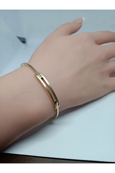 Nisanur Altın 14 Ayar Kaburga Modeli Bilezik