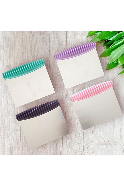 EbruliHomeArt Stainless Steel Pattern Handle Spatula Dough Cutter Scraper