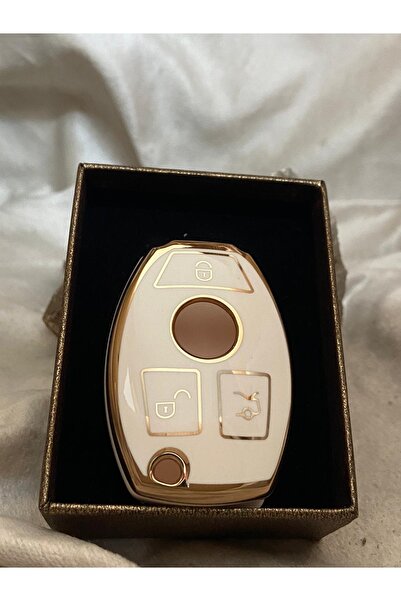 NADİR Carcasă de cheie auto de tip B albă pentru Mercedes Benz 2001-2016