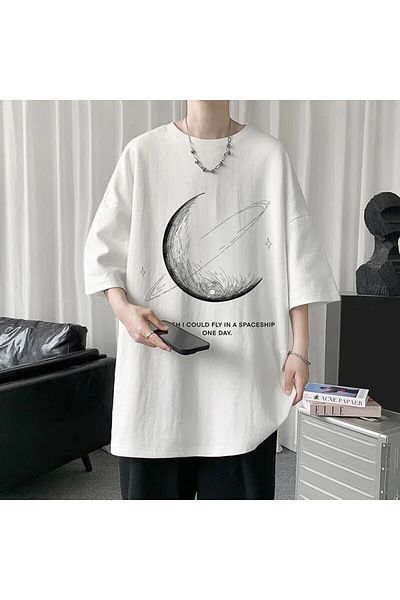 Keywest Tricou oversize cu imprimeu Saturn