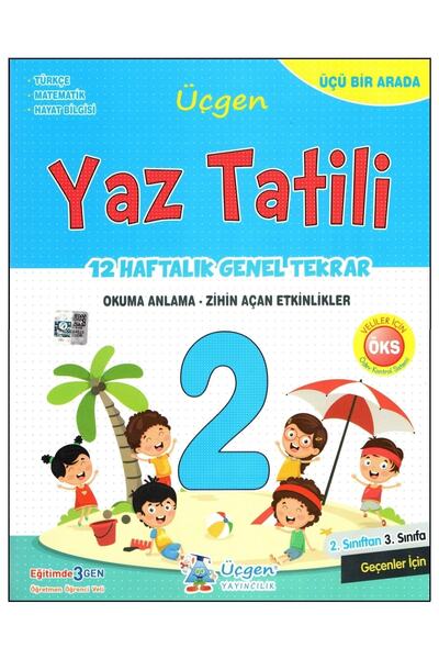 Üçgen Yayıncılık Üçgen 2. Sınıf Yaz Tatili Kitabı (2'den 3'e Geçenler Için)