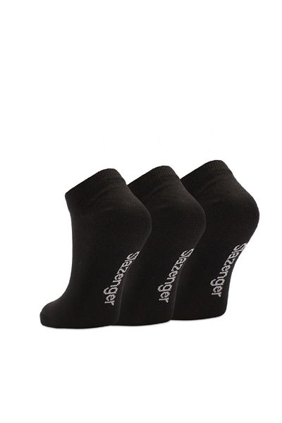 Slazenger Унисекс спортни къси чорапи Jaime, 36-44, черни, 3 чифта