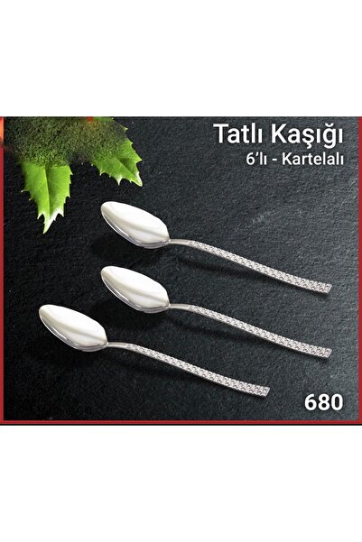 DURA Hasır Desen 6lı Tatlı Kaşığı