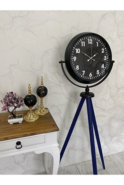 Platin Saat 150 Cm Siyah Metal Ayaklı Tripod Saat