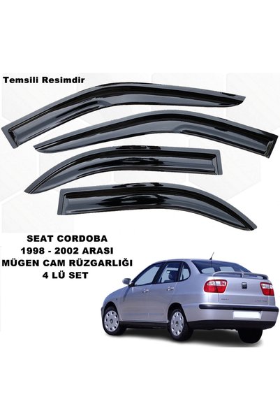 caraks Seat Cordoba Mügen Cam Rüzgarlığı 1998 - 2002 Arası 4 Lü Takım +500ml ...