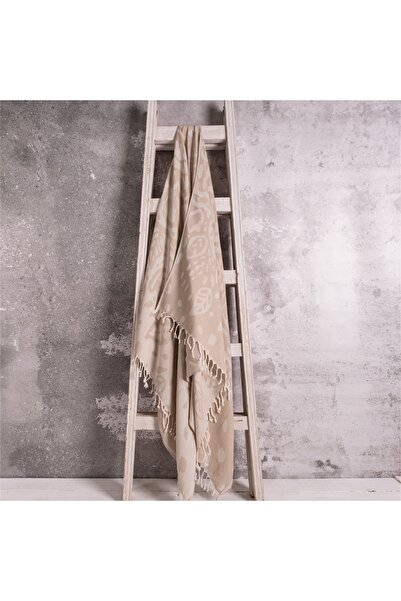 MEYN COLLECTİON 100x180 منقوشة بأوراق الجاكار المصبوغة من القطن/الخيزران - ال...