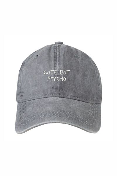 ŞapkaMania Cute But Psycho Washable Baseball Cap