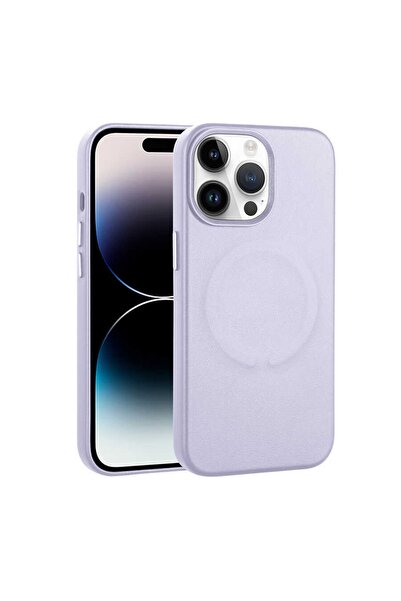 Rivor Apple Iphone 14 Pro Max Uyumlu Kılıf Kamera Çıkıntılı Pu Deri Magsafe Ş...