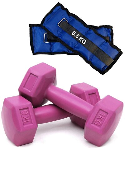 Leyaton El Ayak Bilek Ağırlığı 0.5kgx2adet, Dumbell 1kgx2adet 2li Ağırlık Kon...