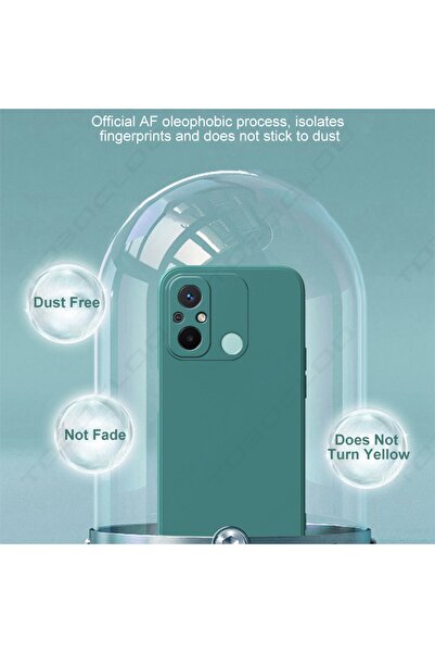 m.tk moveteck Xiaomi Redmi 12C Compatible Case with Camera Protection, Velvet Suede Inside, Soft Feel Launch Silicone Cover