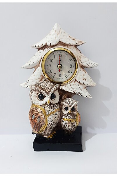 renkli çiçekler Saatli Baykuş Biblo Ev Ofis Için Dekorasyon