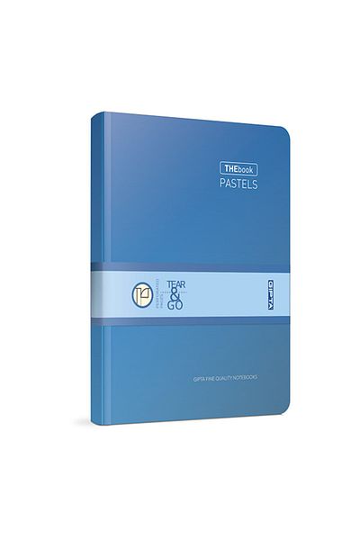 Gıpta Thebook Pastels Coperți rigide cusute cu șnur 20x28 120 coli Caiet în carouri Bleumarin