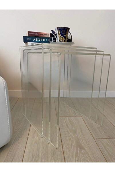 byplexiumlaser Pleksi 3 Lü Zigon Sehpa