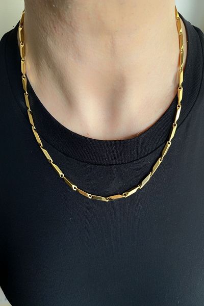 axexuar 316l Real Steel Cube Triangle Pod Model Men's Women's Shiny Necklace