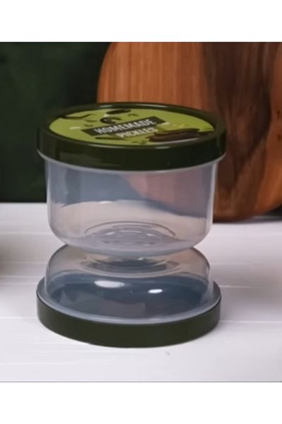 HOBBY LİFE 2 Pieces Sand Clock Pickle & Olive Storage Container Box
