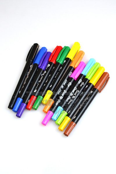 Four Office Cng- 12 Colors Double Sided Fineliner Pen Series - Ultra Quality