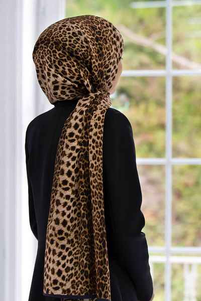 Vissona Γυναικείο Luxury Medina Silk Shawl Mustard - Μαύρο