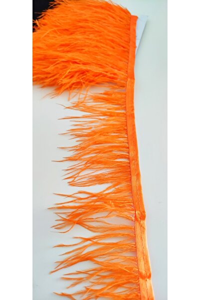 ALTAY TEKSTİL ÜRÜNLERİ شريط ريش الجمل برتقالي (9 سم)