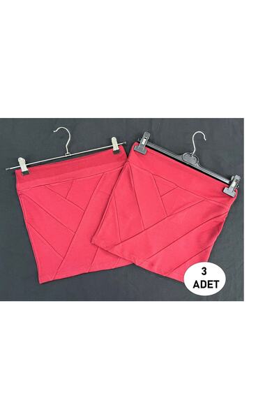 BAGAND Burgundy Mini Skirt (3 PCS)