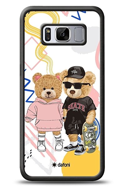 Art Samsung Galaxy S8 Fun Couple Teddy Kılıf