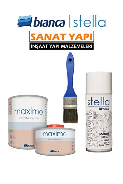 Bianca Stella Maximo Sıvı Cam Ipek Mat + Efekt Sprey+Stella Efekt Fırça