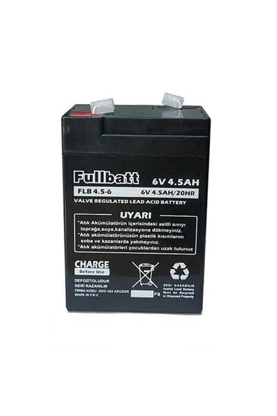 FULLBATT 6v 4.5ah Kuru Tip Uyumlu   Bakımsız Işıldak Ve Terazi Aküsü