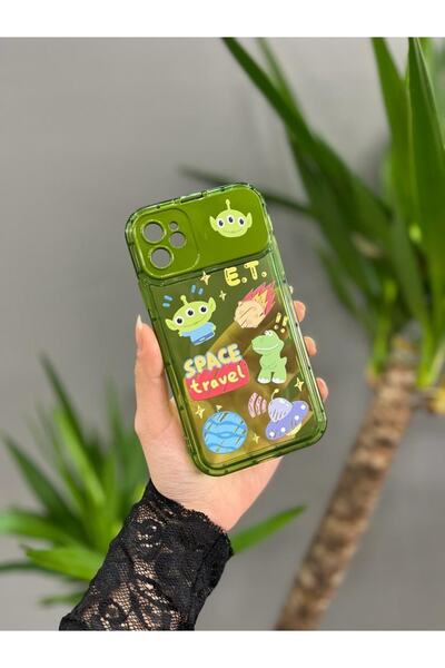 Mi7a Iphone 11 Uyumlu Sevimli Aynalı Kabartmalı Tasarım Kılıf