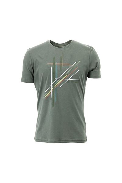 Giovane Gentile Μπλουζάκι με στάμπα Regular Fit Crew Neck Khaki