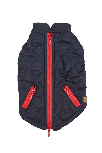 Bi Dolap Ponçik Bi Quilted Coat Vest Navy Blue Cat Dog Clothes & Coat