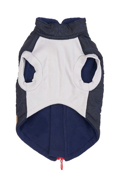 Bi Dolap Ponçik Bi Quilted Coat Vest Navy Blue Cat Dog Clothes & Coat