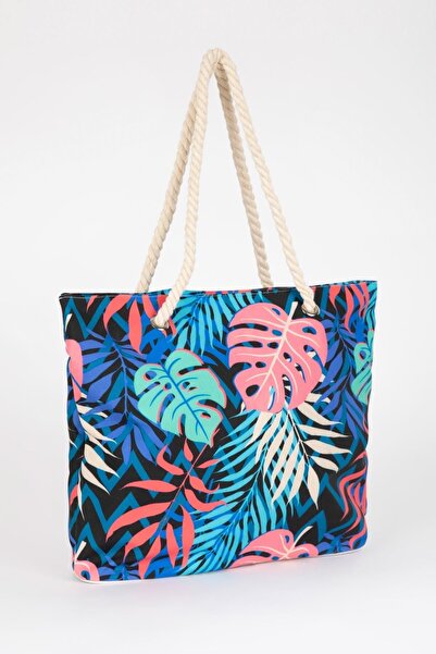 DeFacto Beach Bag - Multicolored - Graphic