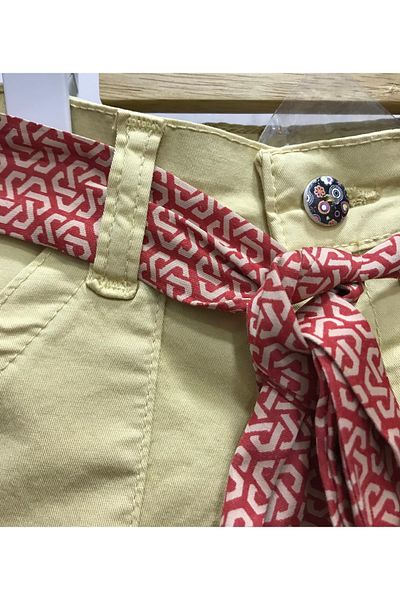 Çikoby Baby Girl Belted Shorts