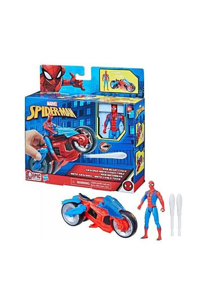 Hasbro Marvel Spider-Man Web Blast Cycle And Action Figure 4inch