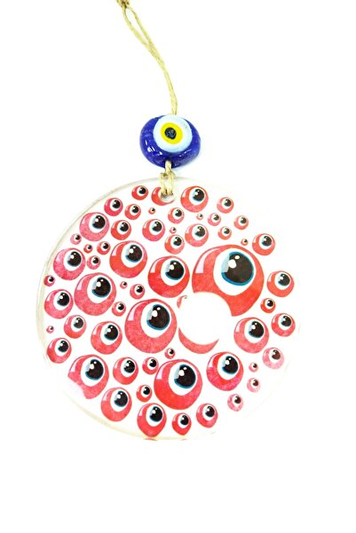 Nazar Boncuğu Duvar/bahçe/ağaç Dekoru 10 Cm Cam El Yapımı Hediyelik Aksesuar