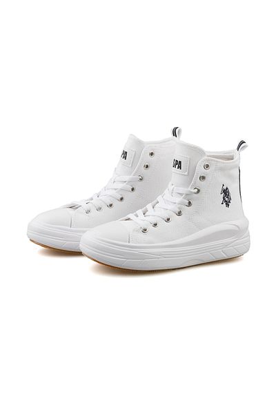 U.S. Polo Assn. Clementine Tex 3FX White Women's Sneaker -101299082