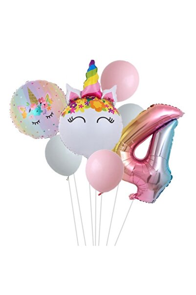 DÜVENCİ TİCARET Çıtıpıtıstore Gökkuşağı Ünikorn Balon
