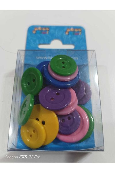 Cem Colorful Button Plastic Hobby