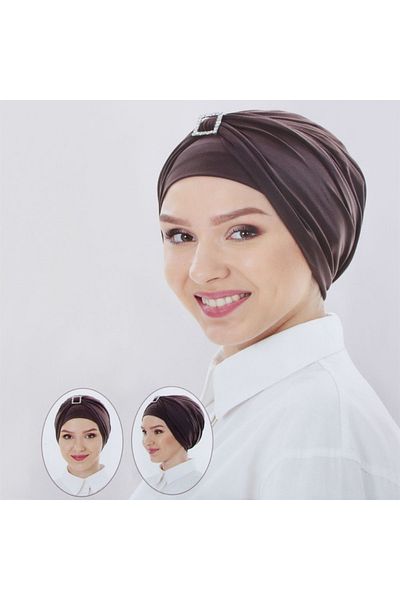 AKSESUARIM Stoned Square Bonnet