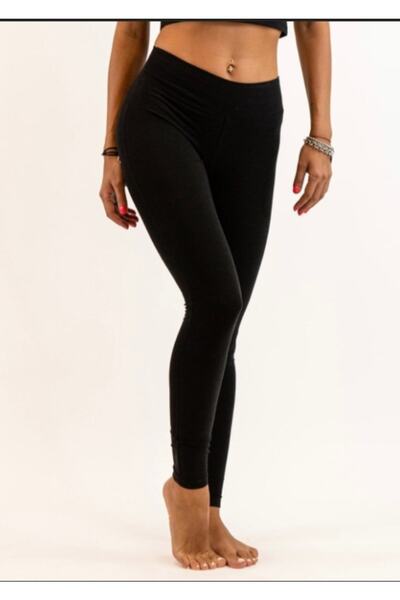 Vaak Vaak Μαύρο καλσόν από 100% Lycra βαμβακερό χτενισμένο βαμβακερό ζώνη