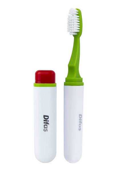 emeey Travel Toothbrush Boxed Medium Hard Toothbrush 1 Piece