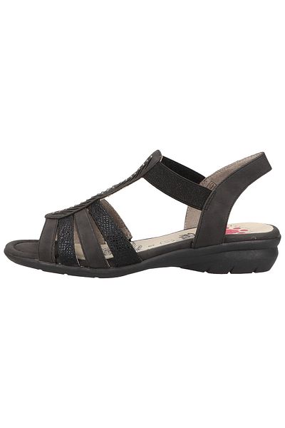 Relife Sandalette - Schwarz - Flacher Absatz