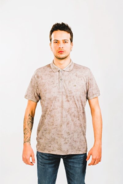 Moda Işık Polo ovratnik bež boje Digitalna štampa pakovanje T-shirt